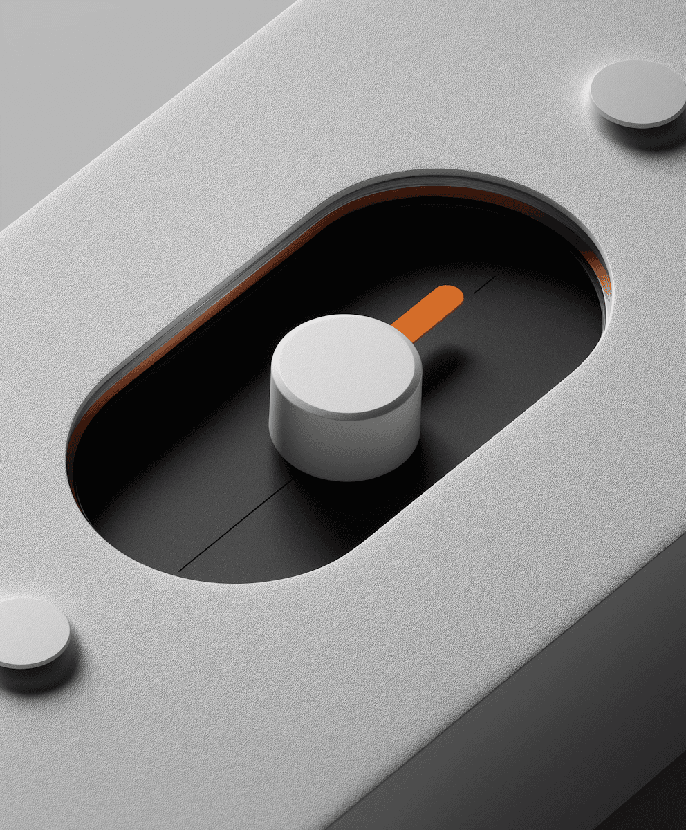 Abstract Object on Gray Background